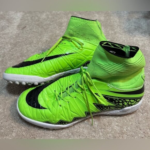 Nike Hypervenom MX Proximo TF Green Strike Bolt Soccer Cleats Turf Woman 9 - Picture 2 of 11